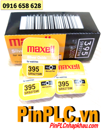 Pin SR927SW _Pin 395; Pin đồng hồ Maxell SR927SW-395 Silver Oxide 1.55v _Made in Japan _Vỉ 1viên